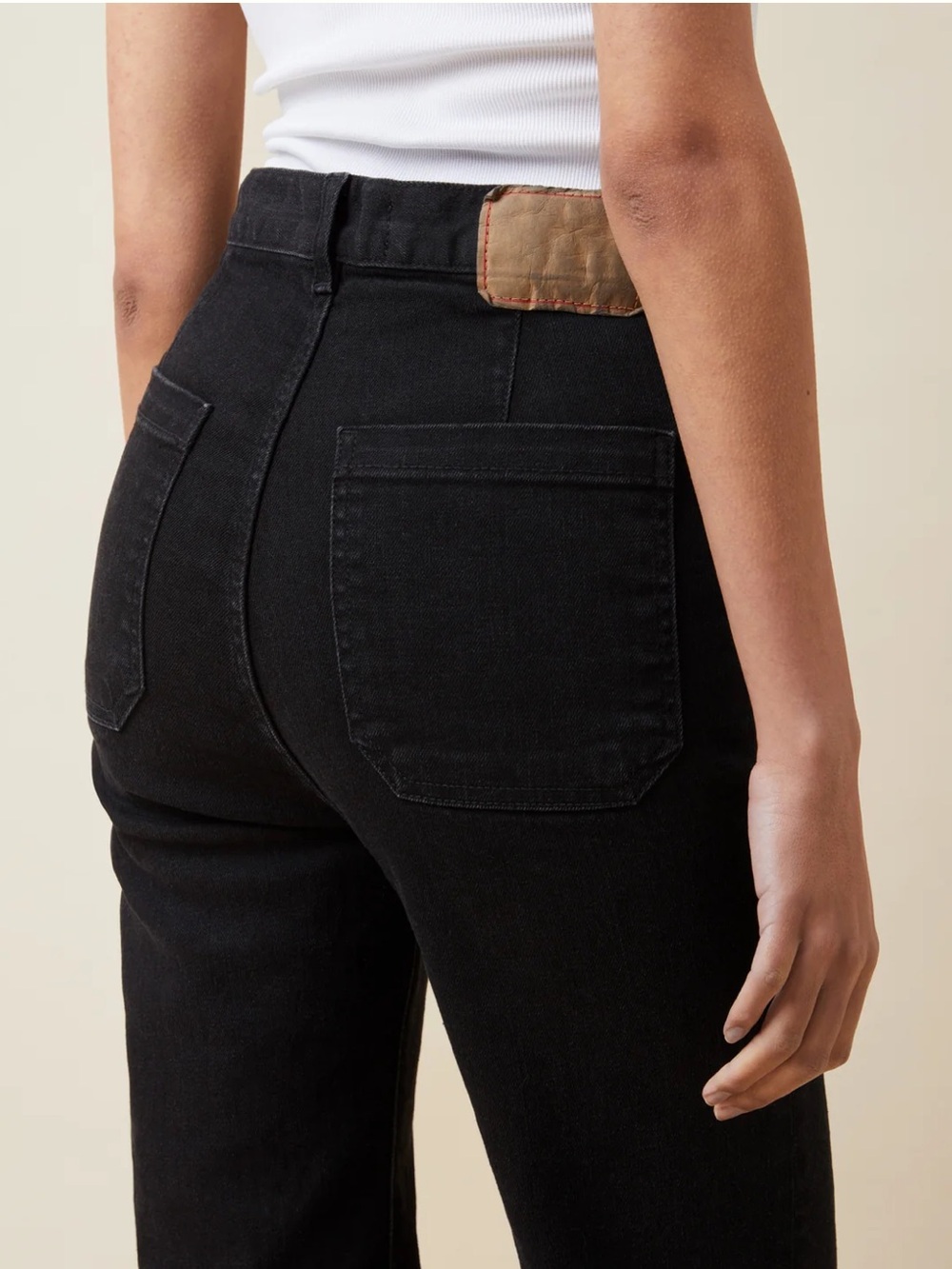 JEANERICA St Monica Black 2 Weeks High-Rise Wide-Leg Women's Jeans Size 29 - Picture 7 of 13